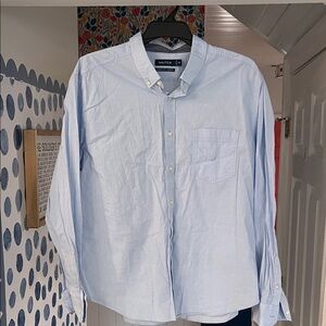Nautica Men's Light Blue Button-Down Shirt